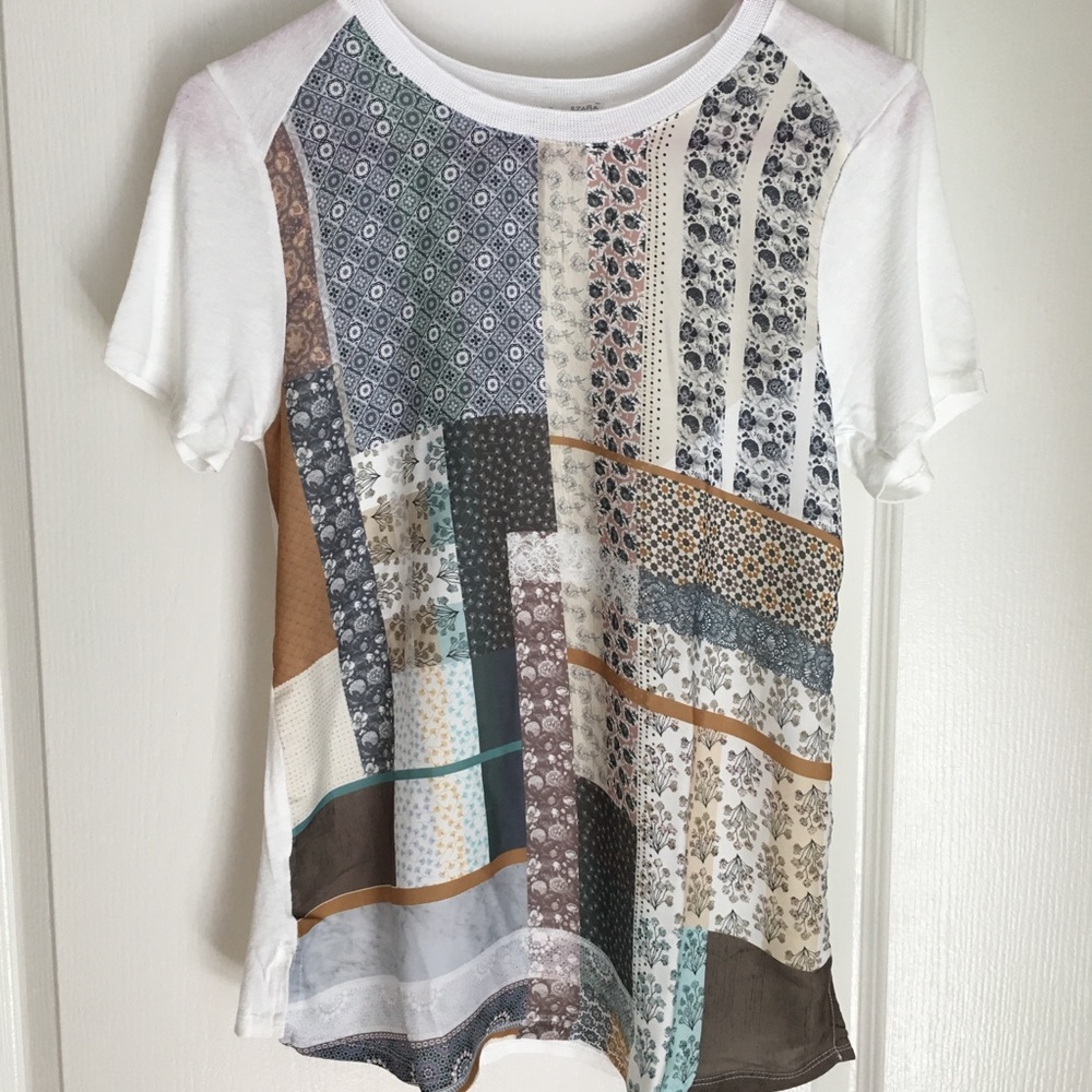 Zara BW Collection Patterned T-shirt Size 5